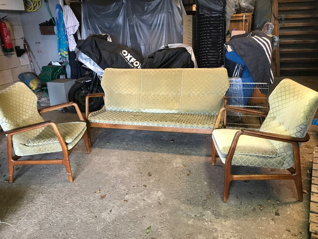 2 Fauteuils 1 bank zithoek Bovenkamp Bender Madsen, Ophalen, 75 tot 100 cm, Nvt, Nvt