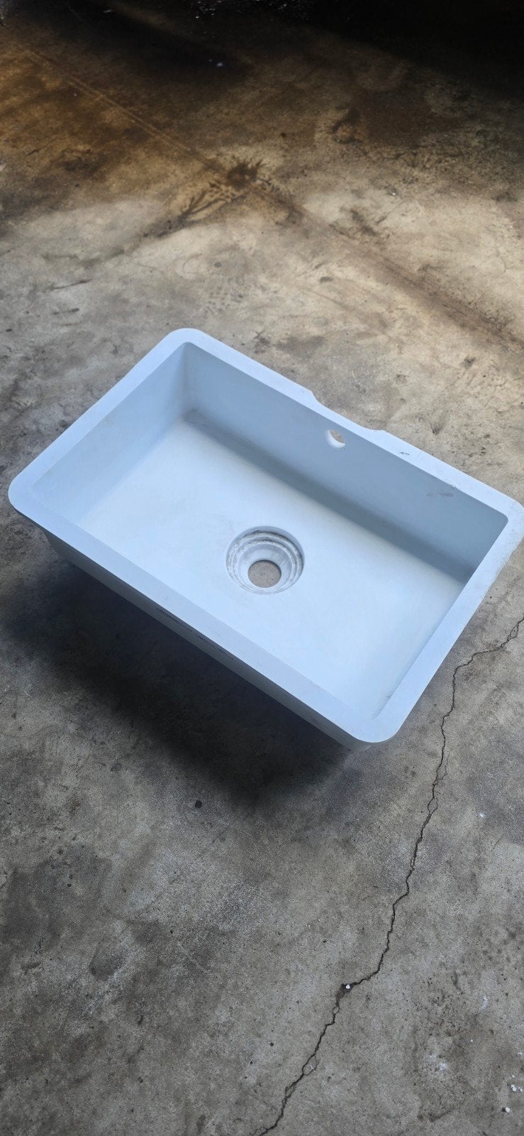 wasbak, spoelbak dupont corian van €425 voor €300, Huis en Inrichting, Ophalen, Wit, Nieuw, 50 tot 100 cm