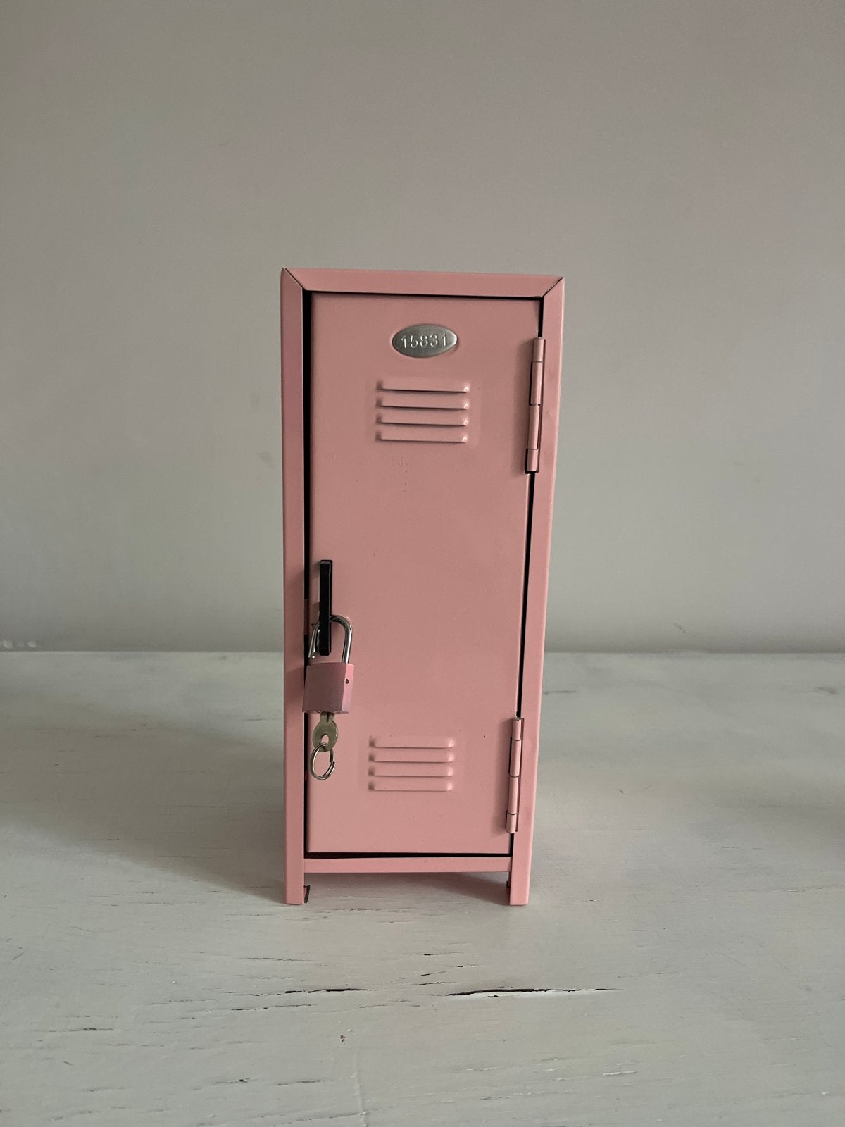Roze mini kluisje / decoratiekastje met slotje, Ophalen, Zo goed als nieuw, Roze, Metaal