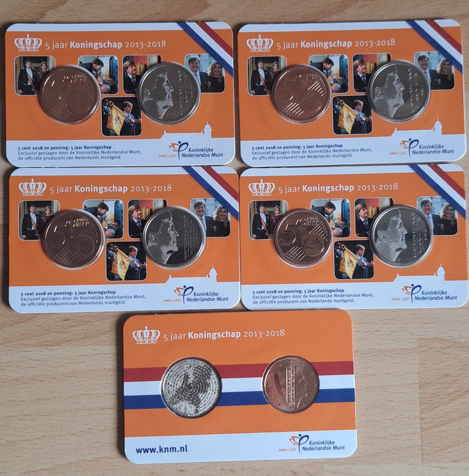 5 of 10 X 5 jaar koningschap, Postzegels en Munten, Munten | Nederland, Ophalen of Verzenden, Koningin Beatrix, Euro's