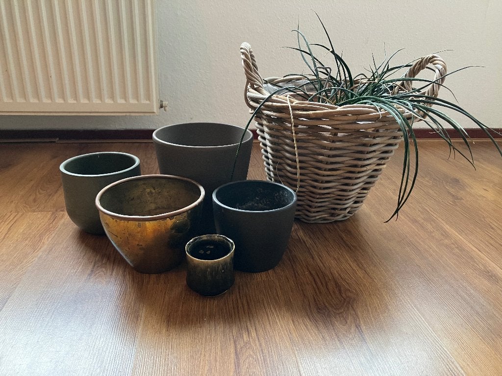 plantenpotten / bloempotten, Ophalen, Gebruikt, Rond, Aardewerk