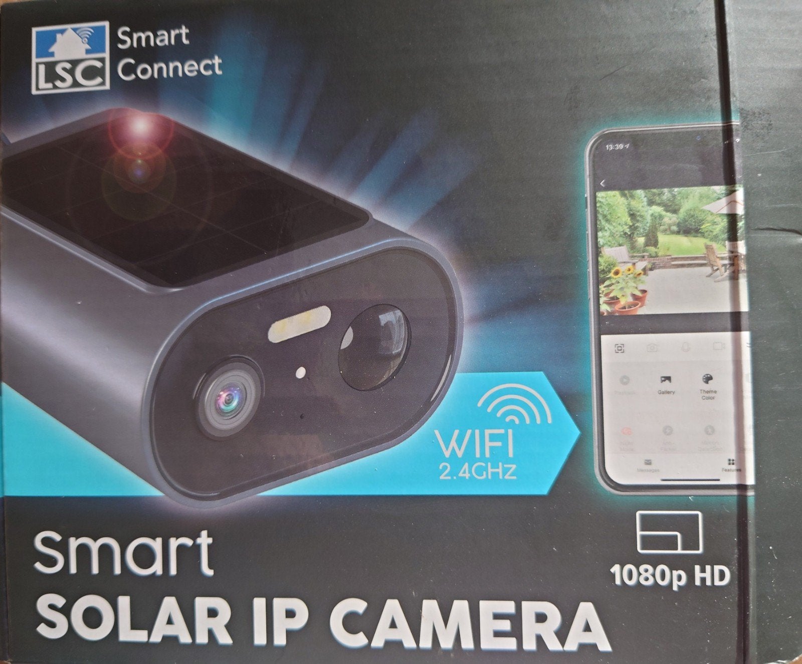 LSC Smart Connect Solar IP Camera 1080p HD zonder doos, Ophalen of Verzenden, Zo goed als nieuw, Buitencamera