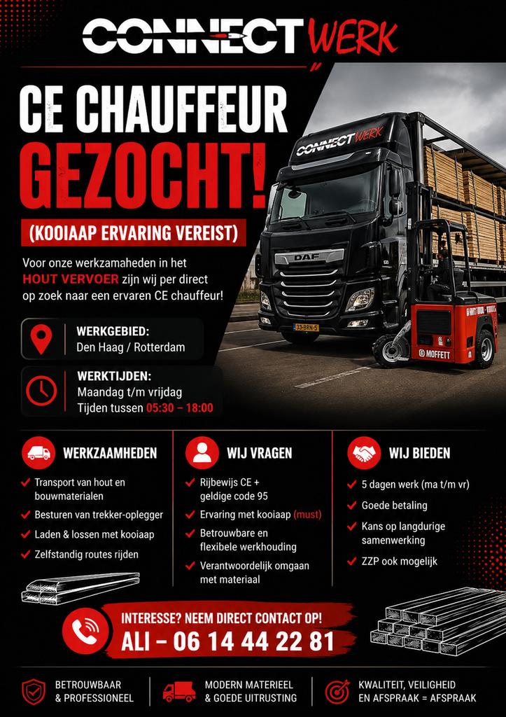 Ce chauffeur gezocht