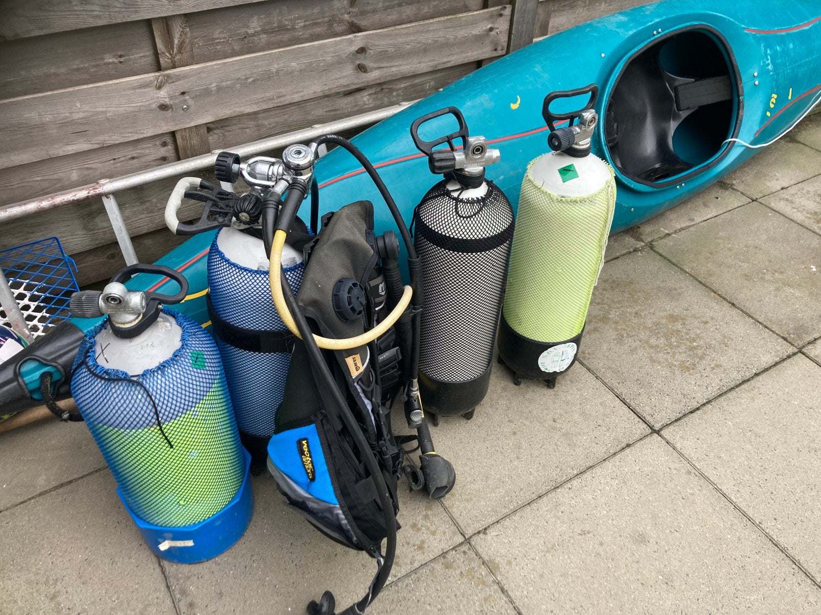 Duikflessen, Watersport en Boten, Duiken, Ophalen, Gebruikt, Duikfles