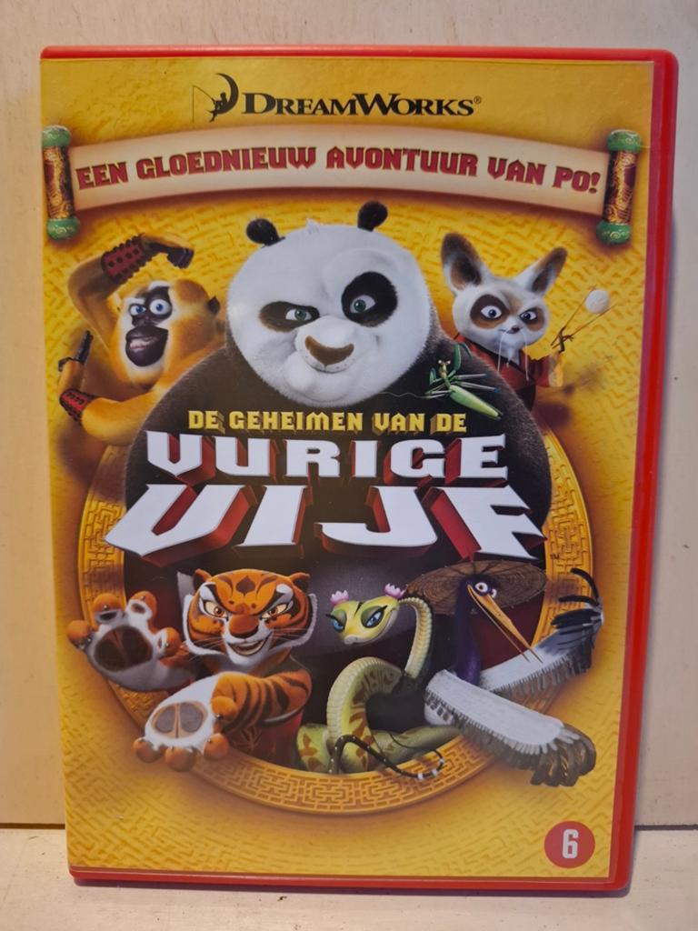 Kung Fu Panda : Vurige Vijf - Animatie/Avontuur - DVD, Tekenfilm, Amerikaans, Ophalen of Verzenden, Zo goed als nieuw