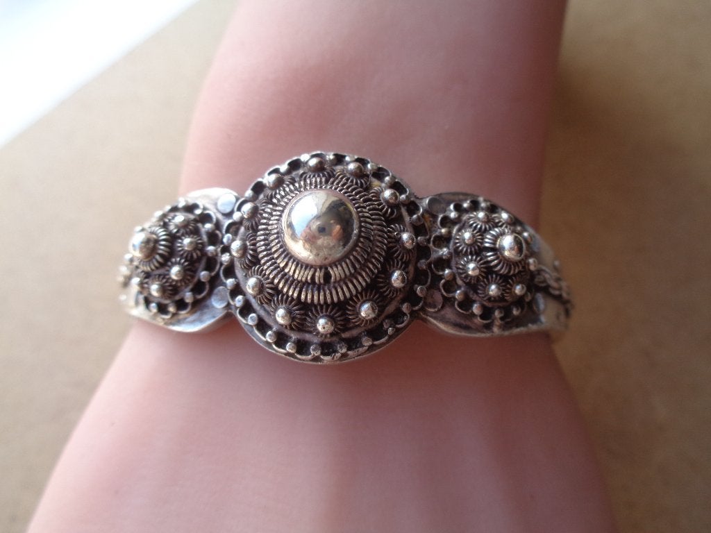 antiek zilveren Zeeuwse knoop armband [952], Verzenden, Zilver, Armband