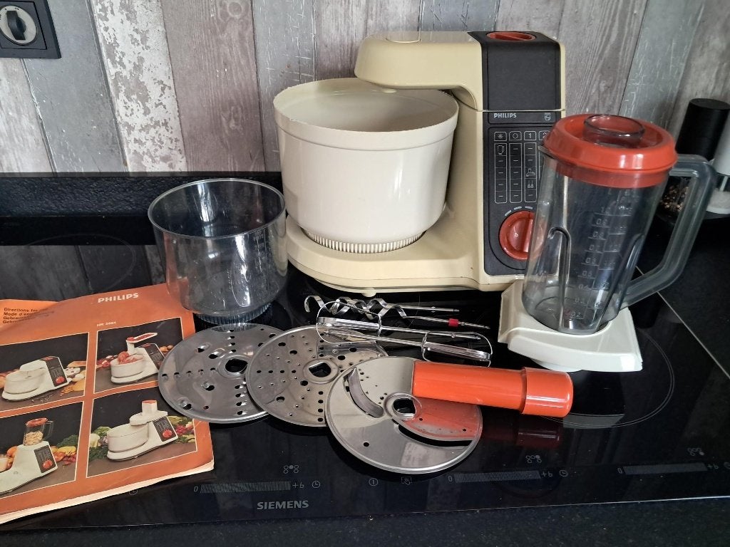 Vintage Philips Keukenmachine, Witgoed en Apparatuur, Keukenmixers, Ophalen of Verzenden, Gebruikt, 3 snelheden of meer