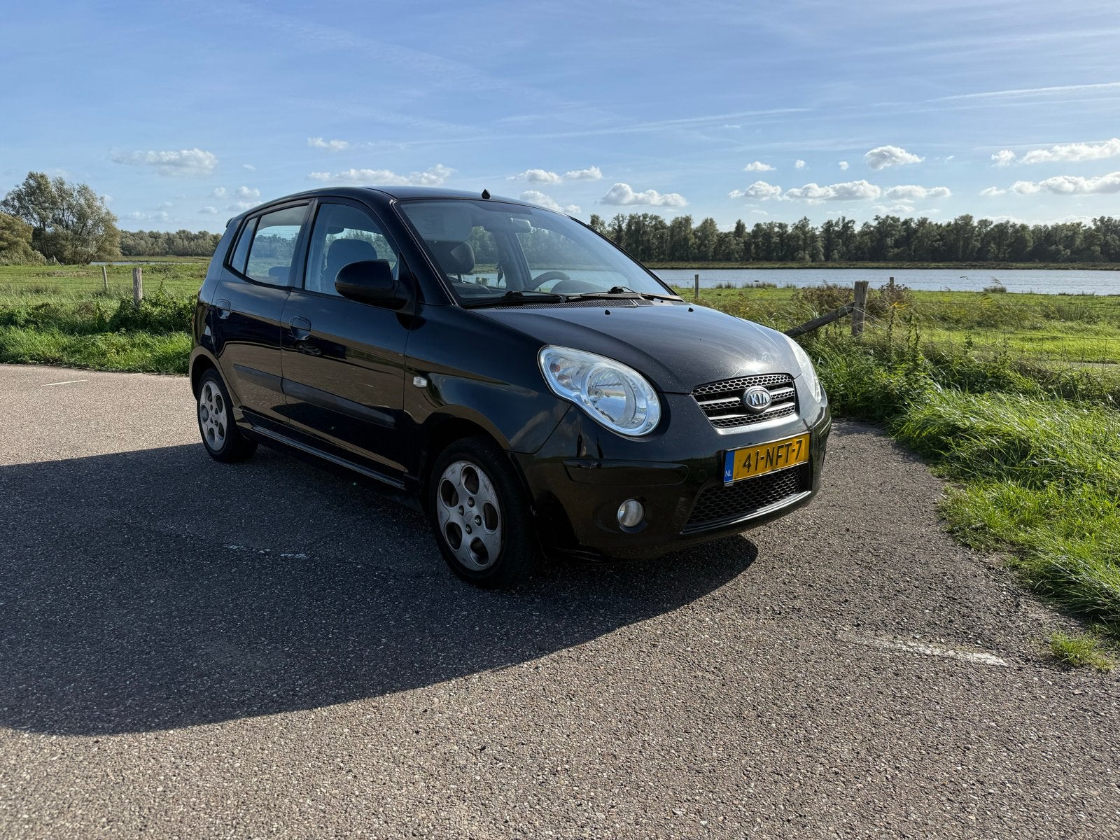 Kia Picanto 1.0 2010 Zwart, Voorwielaandrijving, Stof, Zwart, 4 cilinders
