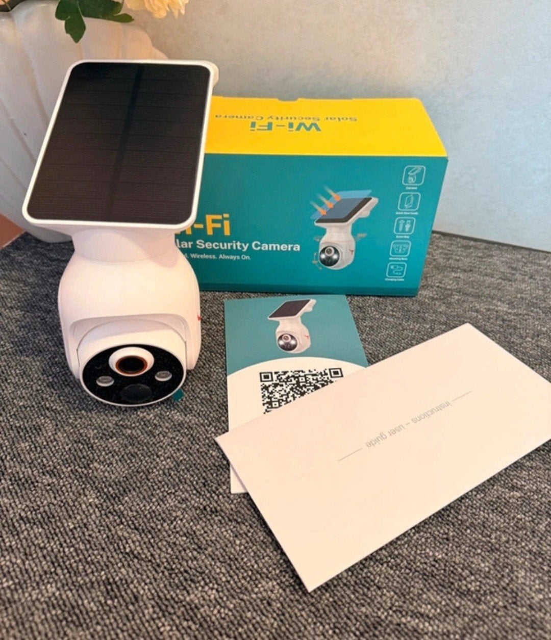Beveiliging  camerasysteem met zonnepanelen. 2.5 Wifi., Ophalen