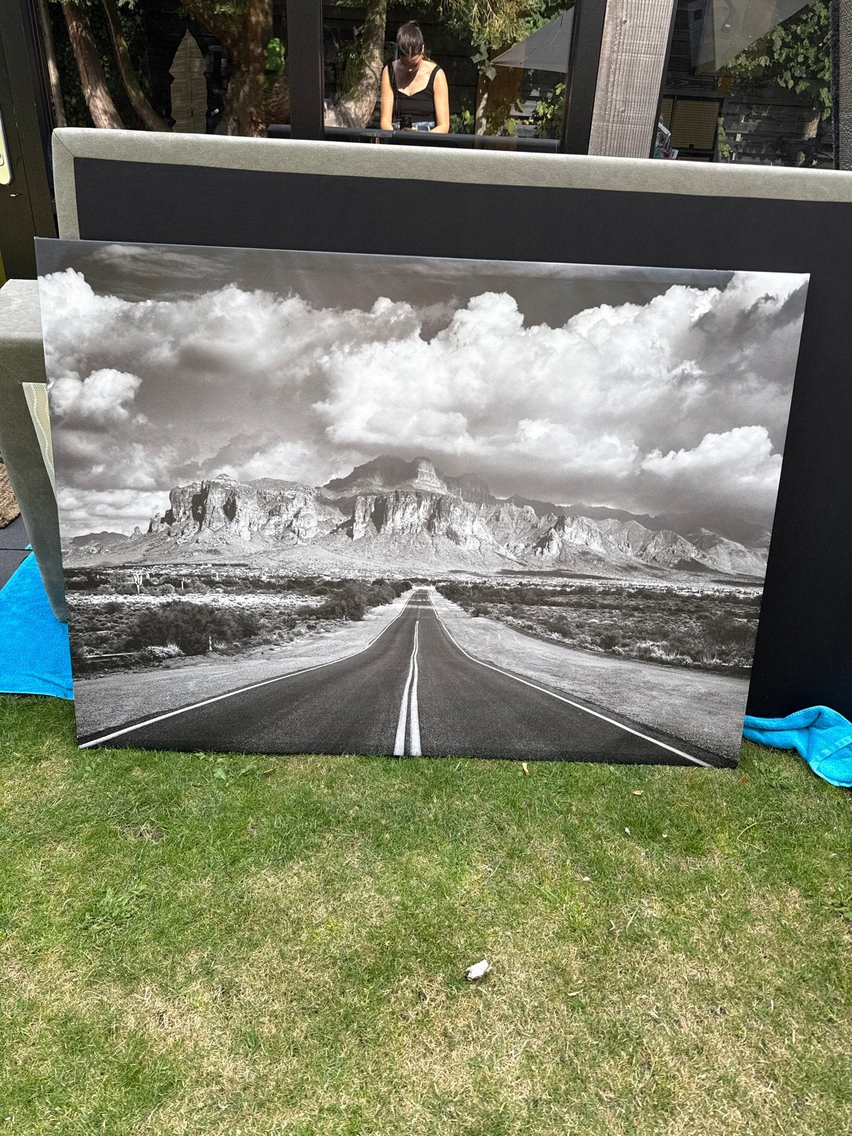 GRATIS OPHALEN Zwart-wit canvas schilderij, Huis en Inrichting, Woonaccessoires | Schilderijen, Tekeningen en Foto's, Ophalen