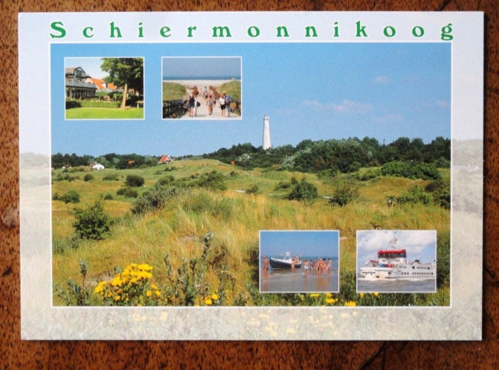 Schiermonnikoog Vijfluik o.a. vuurtoren tevens watertoren, Verzamelen, Ophalen of Verzenden, Voor 1920, Noord-Brabant