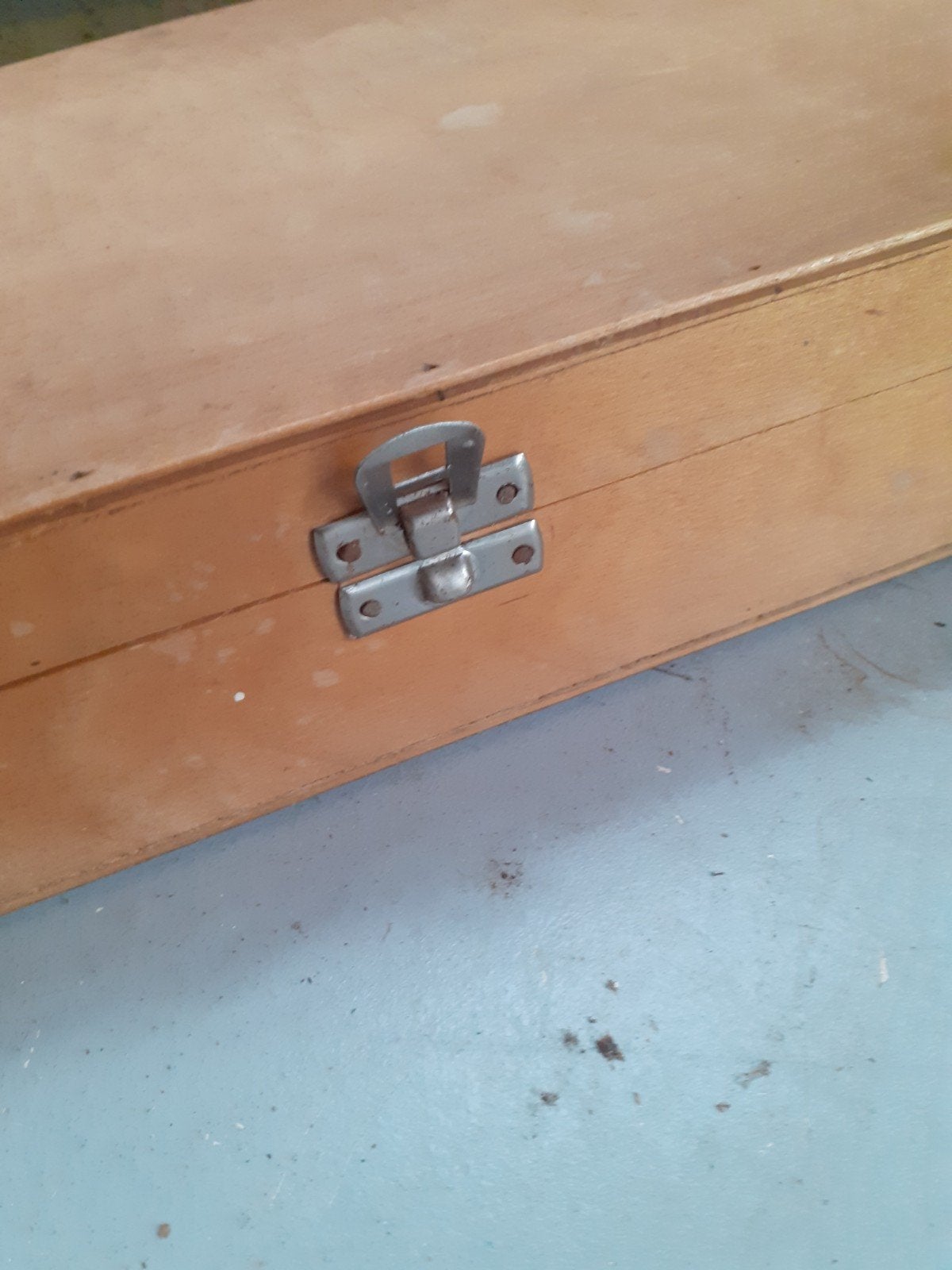Houten kistje ca. 40 x 19 x 7 cm., Ophalen, Zo goed als nieuw, Minder dan 50 cm, Minder dan 50 cm