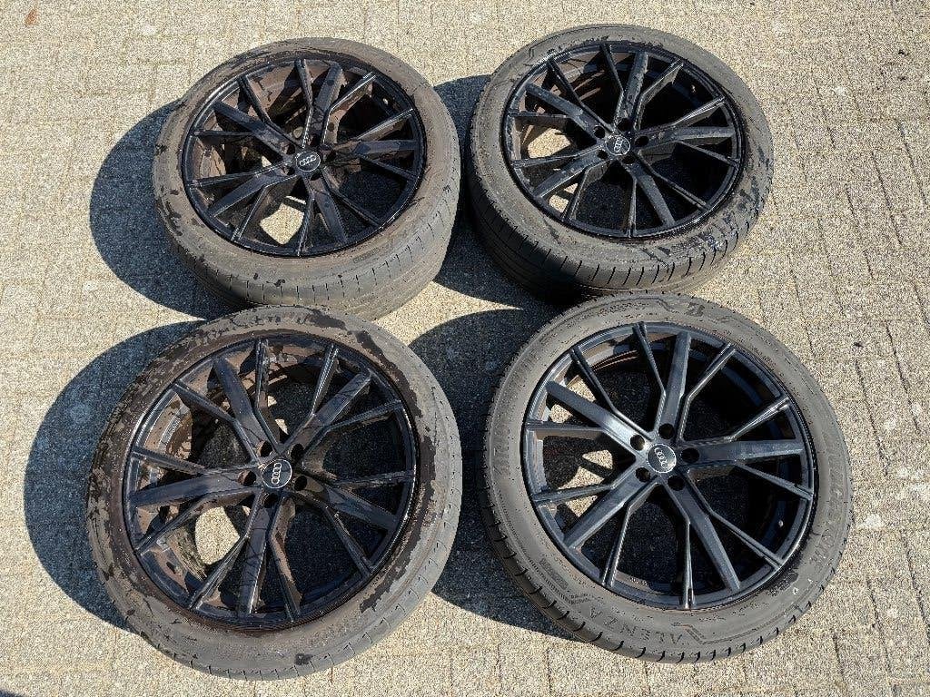 Audi E-Tron GMP Gunner velgen 21 inch zomerbanden, Auto-onderdelen, Ophalen, Gebruikt, 265 mm, Banden en Velgen