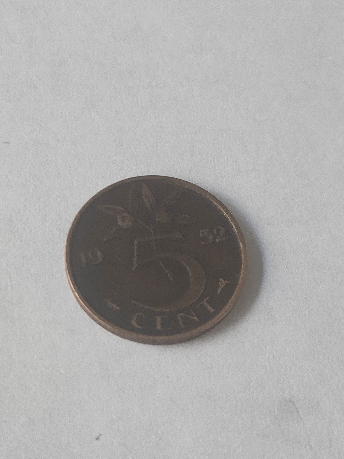 5 Cent Munt Koningin Juliana 1952, Ophalen of Verzenden, Koningin Juliana, 5 cent, Losse munt