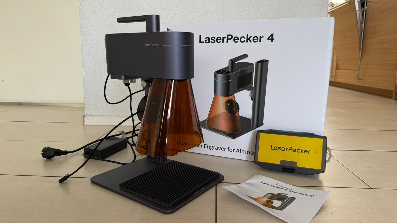 LaserPecker 4 Dual-Laser Graveermachine LP4 450nm/1064nm, Hobby en Vrije tijd, Ophalen, Gebruikt, Machine, Overige merken