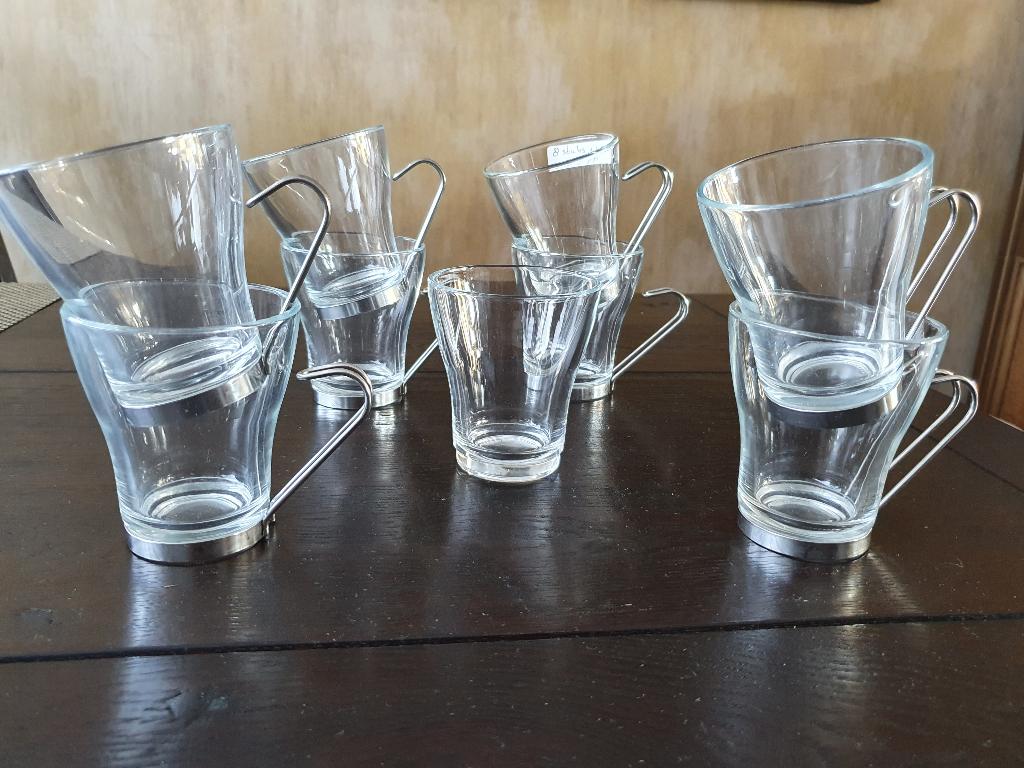 Theeglazen, Huis en Inrichting, Keuken | Servies, Gebruikt, Glas of Glazen, Overige stijlen, Glas, Ophalen of Verzenden