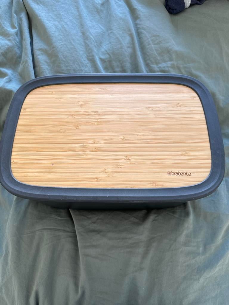 Brabantia Brood Bewaardoos, Hout, Ophalen of Verzenden, Zo goed als nieuw, Zwart