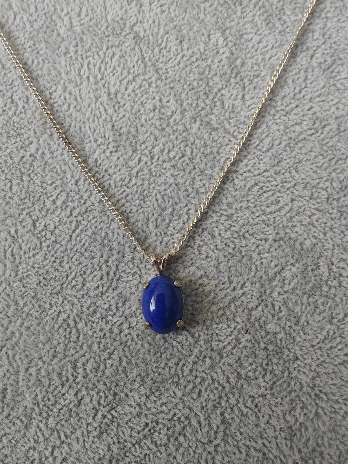lapis lazuli hanger, Blauw, Ophalen of Verzenden, Zo goed als nieuw, Met edelsteen