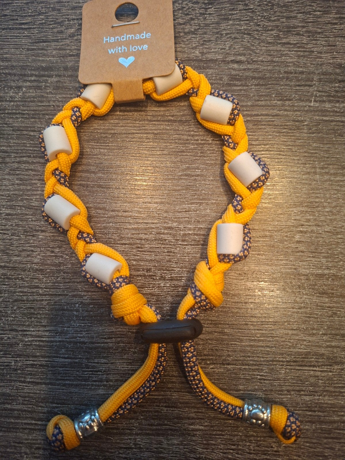 Anti-tekenband EM keramiek kralen Maat S 20-30cm, Ophalen of Verzenden, Handgemaakt, Nieuw