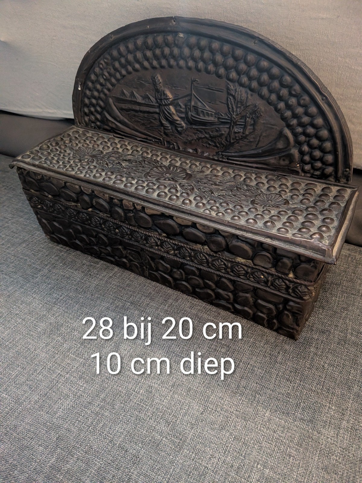 Antieke koperen kammen bak, Ophalen of Verzenden, Koper