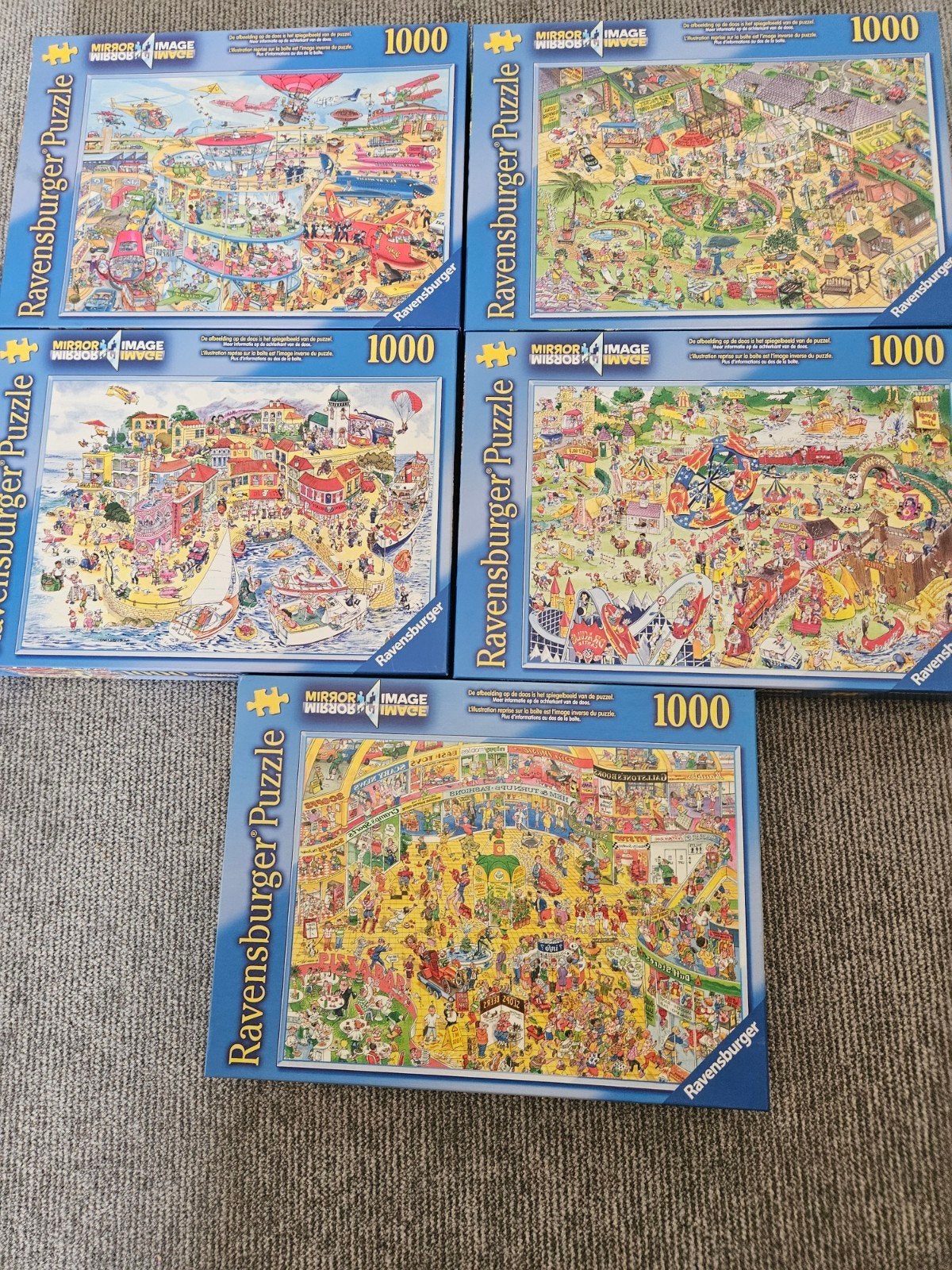 ravensburger spiegelbeeld puzzels 1000 st, Ophalen of Verzenden, 500 t/m 1500 stukjes, Zo goed als nieuw, Legpuzzel