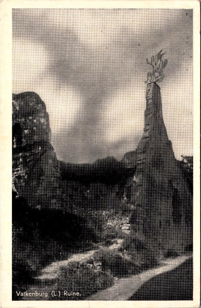 Valkenburg - Ruïne (1952), Verzenden, 1940 tot 1960, Gelopen, Limburg