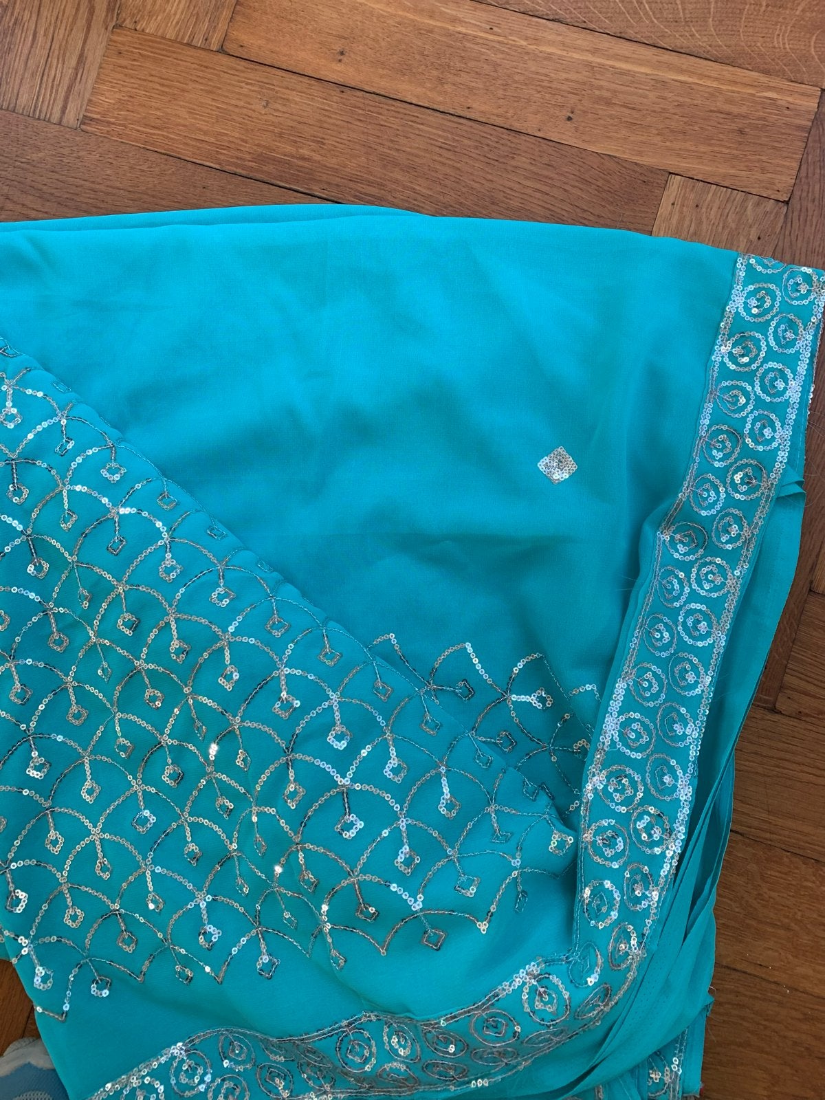 Prachtige Indiase Sari's - Roze en Turquoise, Kleding | Dames, Overige Dameskleding, Nieuw, Ophalen of Verzenden