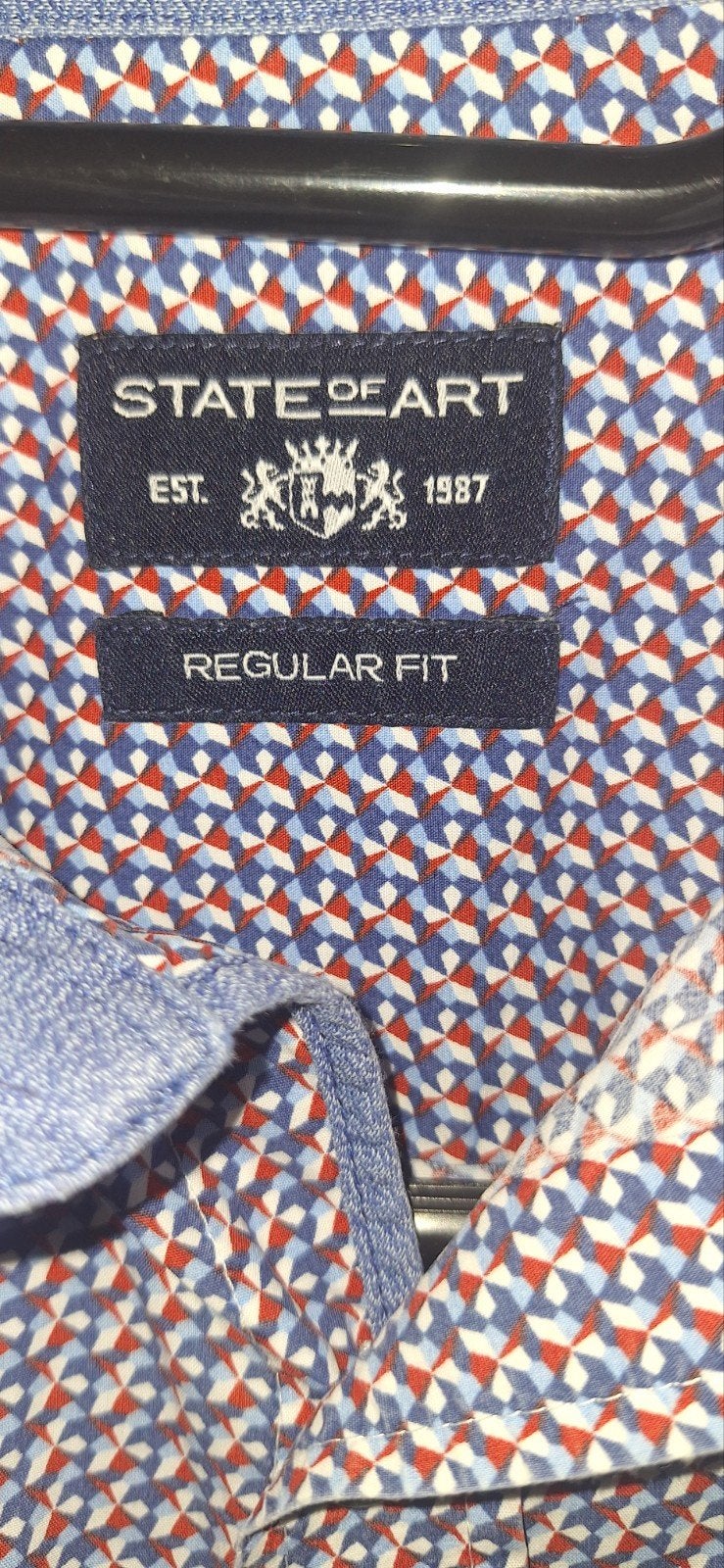 State of Art overhemd - Maat M - Zo goed als nieuw, Kleding | Heren, State of Art, Halswijdte 39/40 (M), Zo goed als nieuw, Meerkleurig