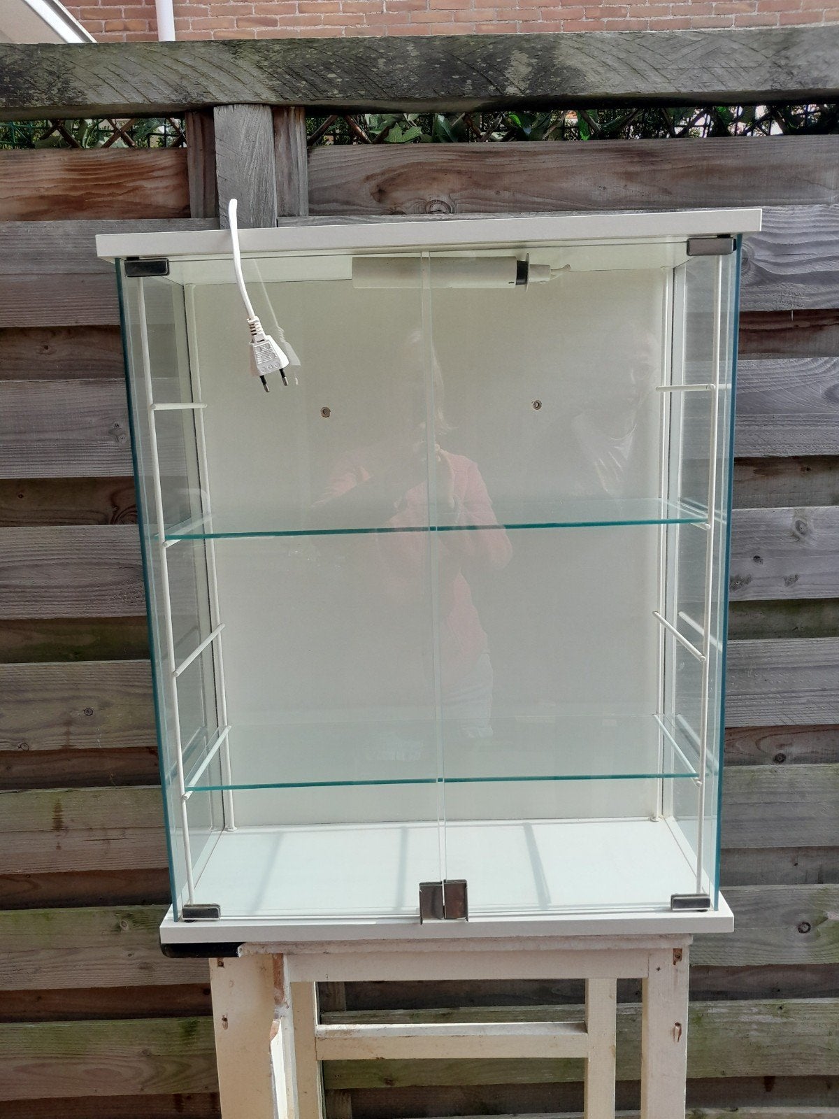 Ikea Kryss Vitrinekast (Gammelgaard), Huis en Inrichting, Ophalen, 50 tot 100 cm, Glas, Minder dan 100 cm