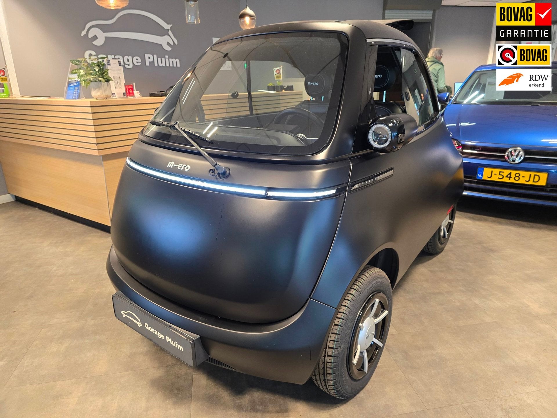 Micro Microlino Microlino Competizione 10.5 kWh L7 177 Km. 9, Auto's, Automaat, Achterwielaandrijving, Gebruikt, Zwart