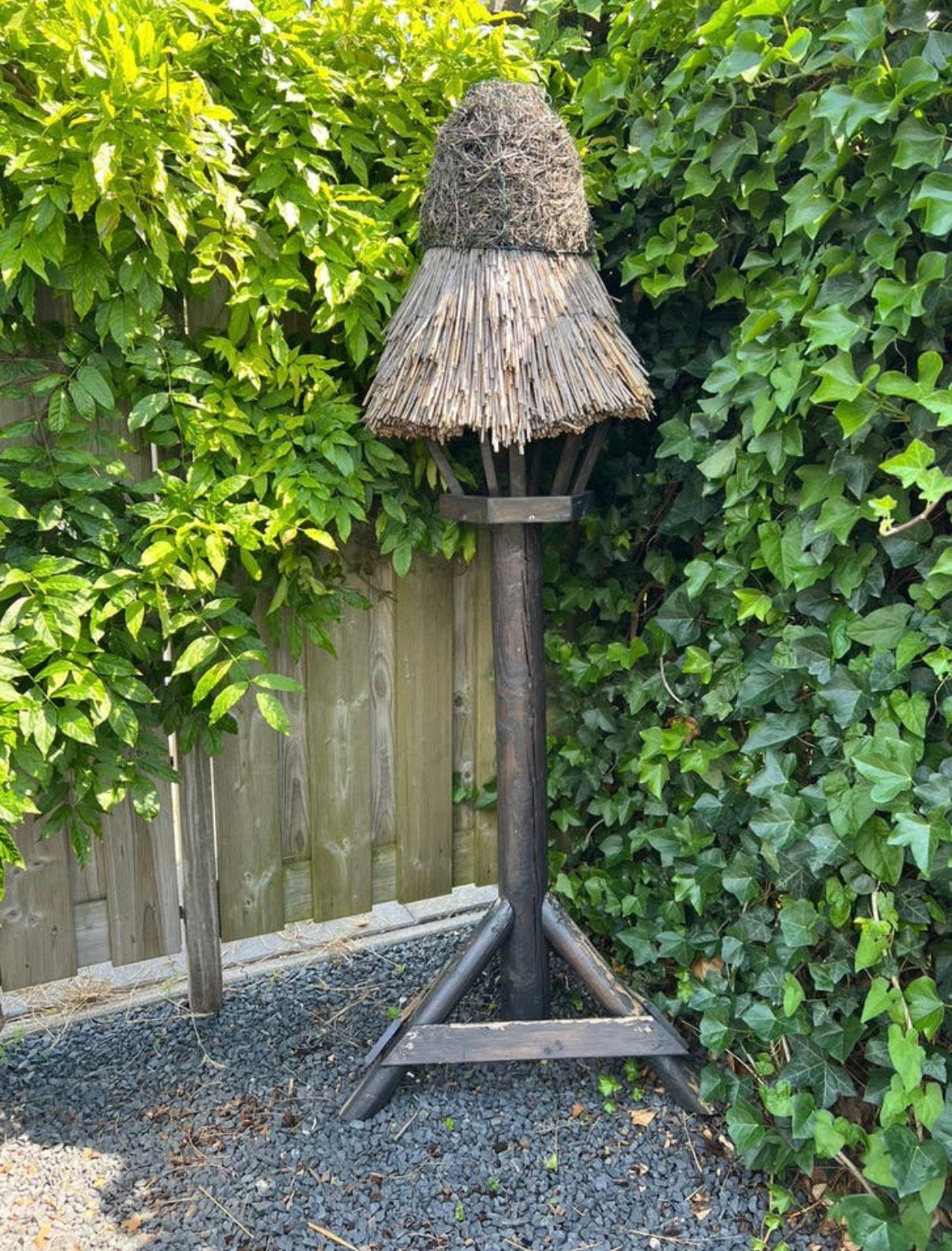 Vogelhuis berkenhout / riet, Japans  - 60 x 180, Tuin en Terras, Vogelhuisjes en Vogelbaden, Ophalen, Gebruikt
