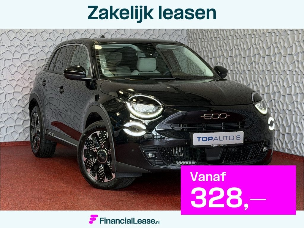 Fiat 600 1.2 HYBRID LA PRIMA CAMERA CARPLAY ADAP.CRUISE STOE, 12 maanden, Gebruikt, 1199 cc, 620 kg