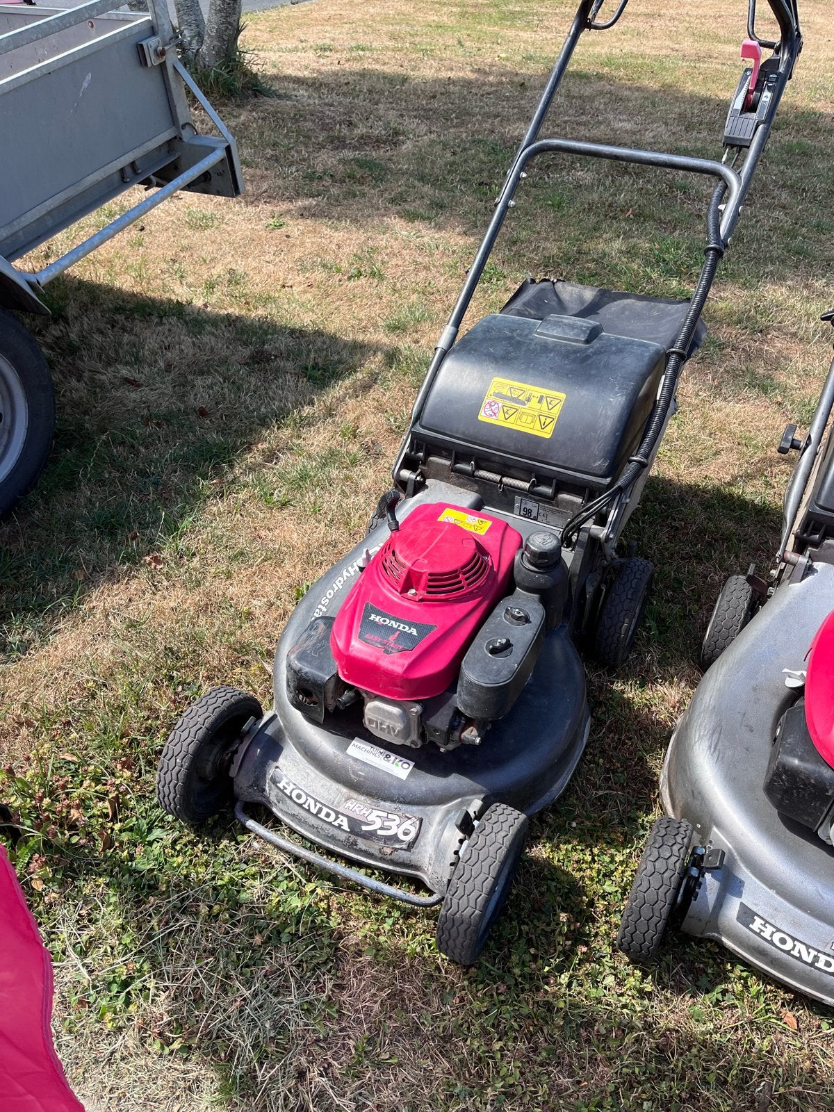 Honda HRH 536 Benzine Grasmaaier - Gebruikt, Tuin en Terras, Grasmaaiers, Ophalen, Cirkelmaaier, Gebruikt, Honda