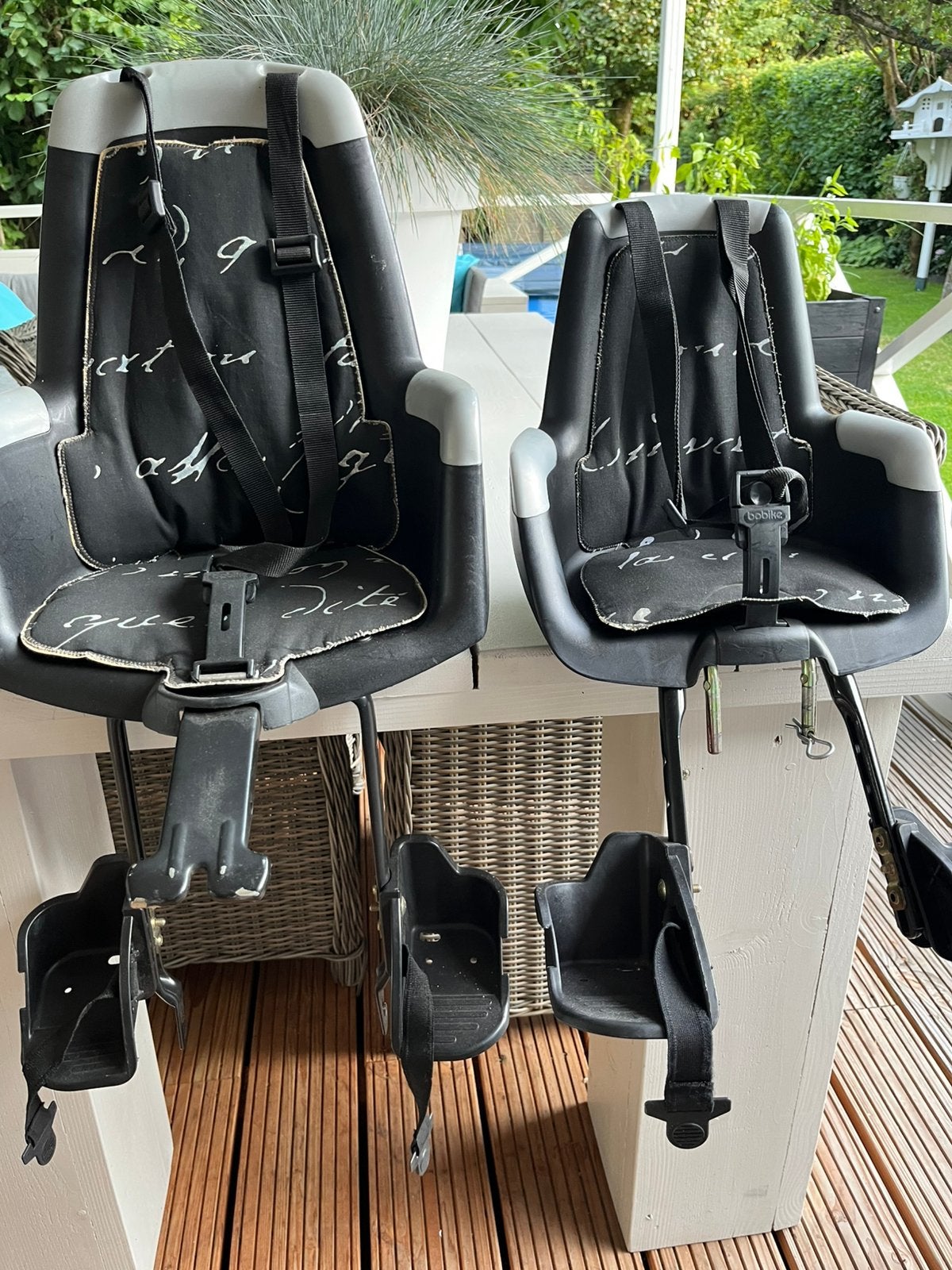 Complete set Bobike fietsstoelen, Ophalen, Gebruikt