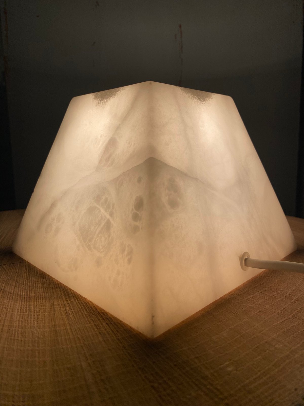Albast - Unieke tafellamp!, Minimalistisch, 12 cm, Ophalen of Verzenden, Sfeerlamp