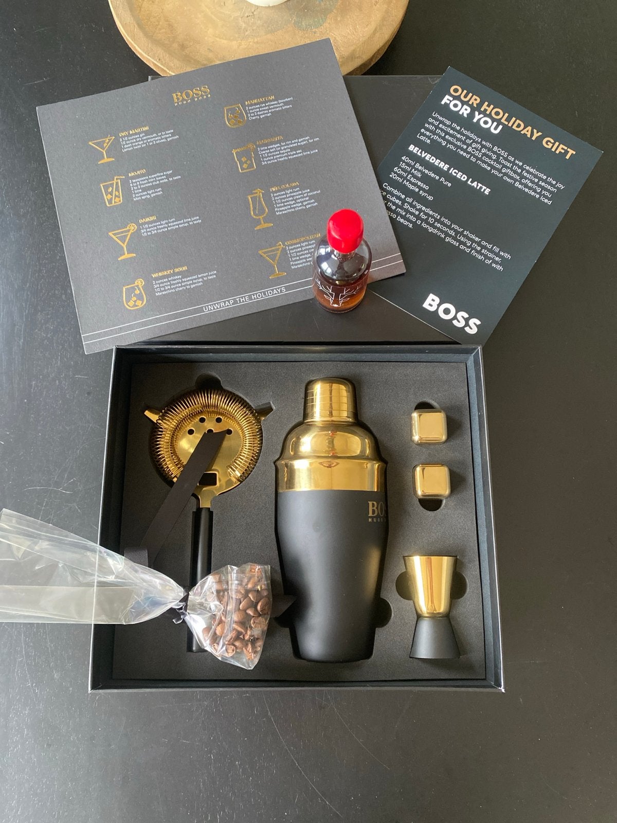 Nieuw BOSS Cocktail Shaker Set - Ongebruikt, Ophalen, Overige typen, Nieuw, Zwart