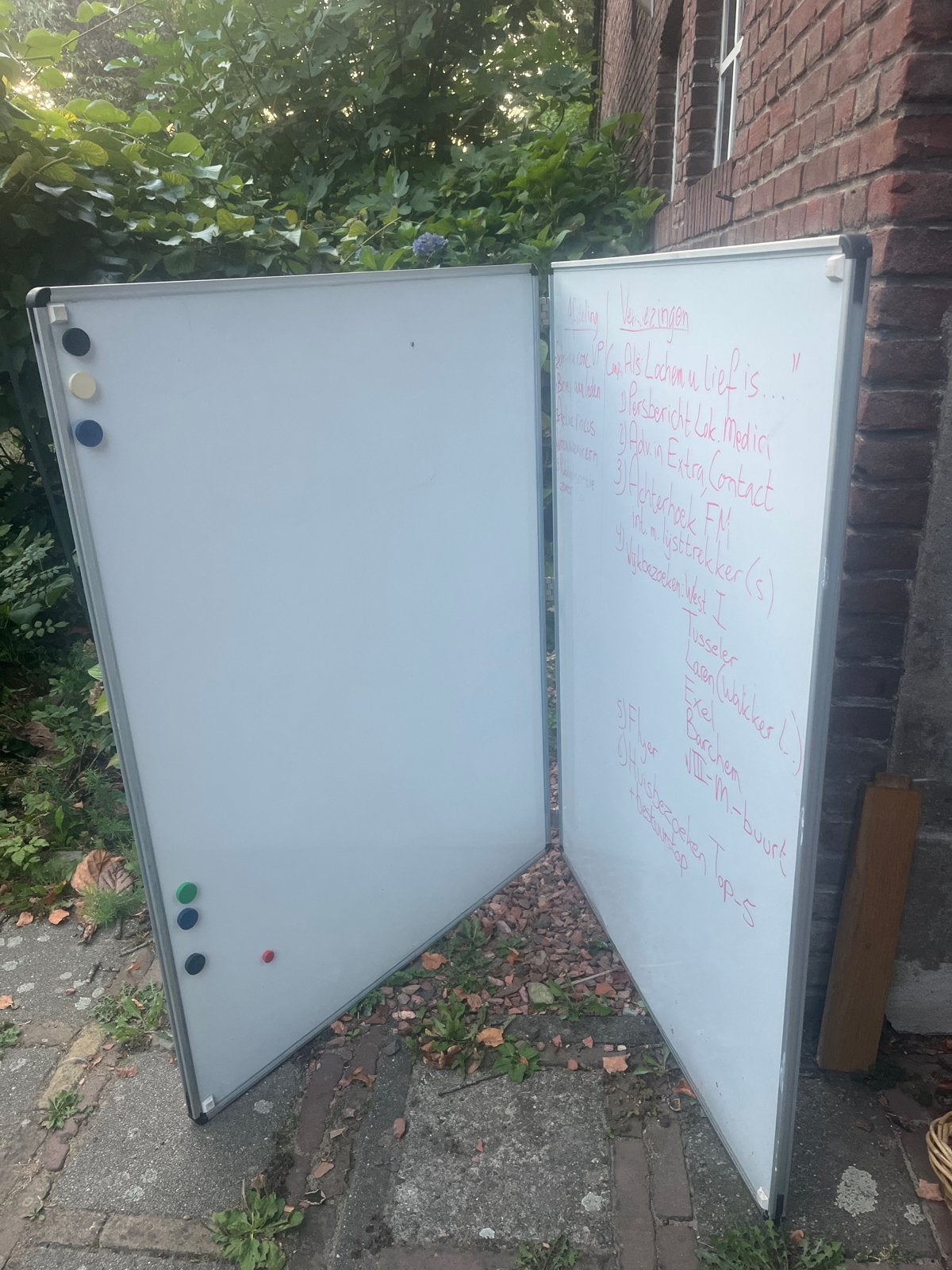 Whiteboard schoolbord, met kaart van nederland en 2 x wb, Diversen, Schoolborden, Ophalen of Verzenden