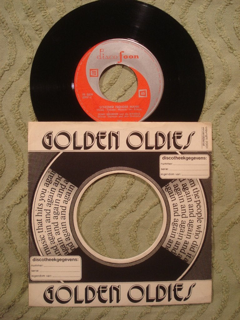 Romy Bäumner 7" Single: ‘Schöner Fremder Mann’ Discofoon, Cd's en Dvd's, Ophalen of Verzenden, Gebruikt, 7 inch, Schlager