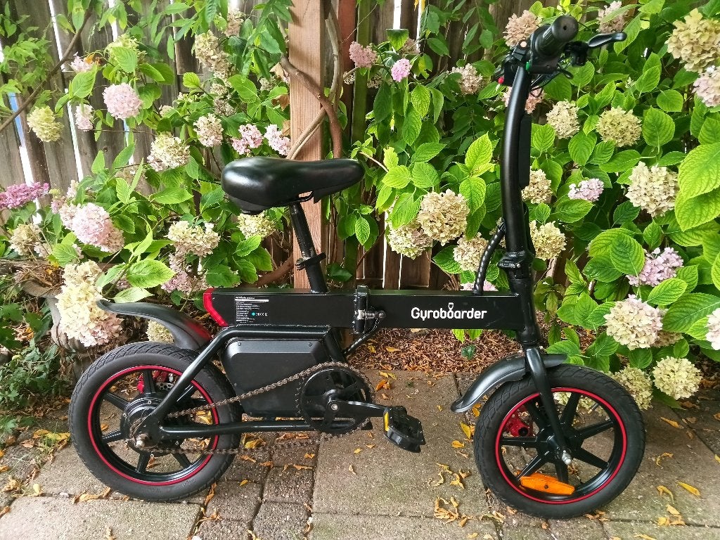 Electrische vouwfiets, Fietsen en Brommers, Fietsen | Vouwfietsen, Ophalen, Gebruikt, 14 tot 16 inch, Totaal opvouwbaar
