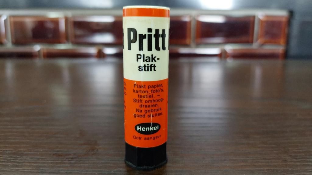 Retro Plakstift van het merk Pritt. Made in W. Germany, Ophalen of Verzenden