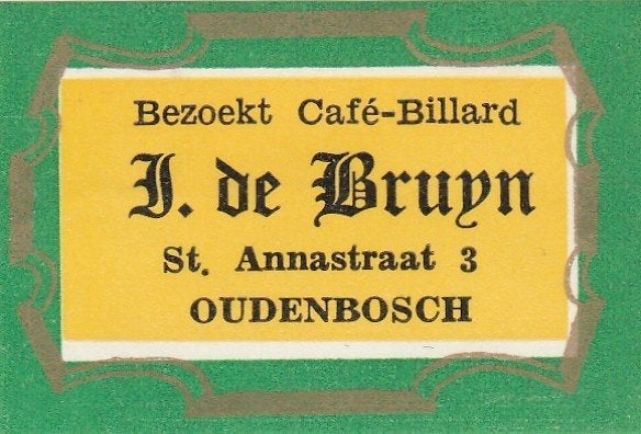 Lucifermerk, Oudenbosch  (268), Verzamelen, Verzenden, Zo goed als nieuw, Luciferdoosjes of -merken