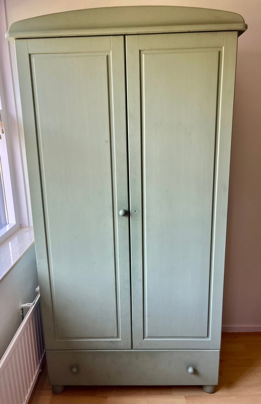Groene kledingkast voor kinderen 187x90x52,5, Huis en Inrichting, Ophalen, Gebruikt, 50 tot 100 cm, 25 tot 50 cm