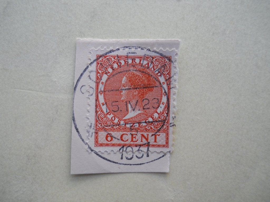 Nederland 1924/26 Kon. Wilhelmina Rondstempel Schiedam, Ophalen of Verzenden, T/m 1940, Gestempeld