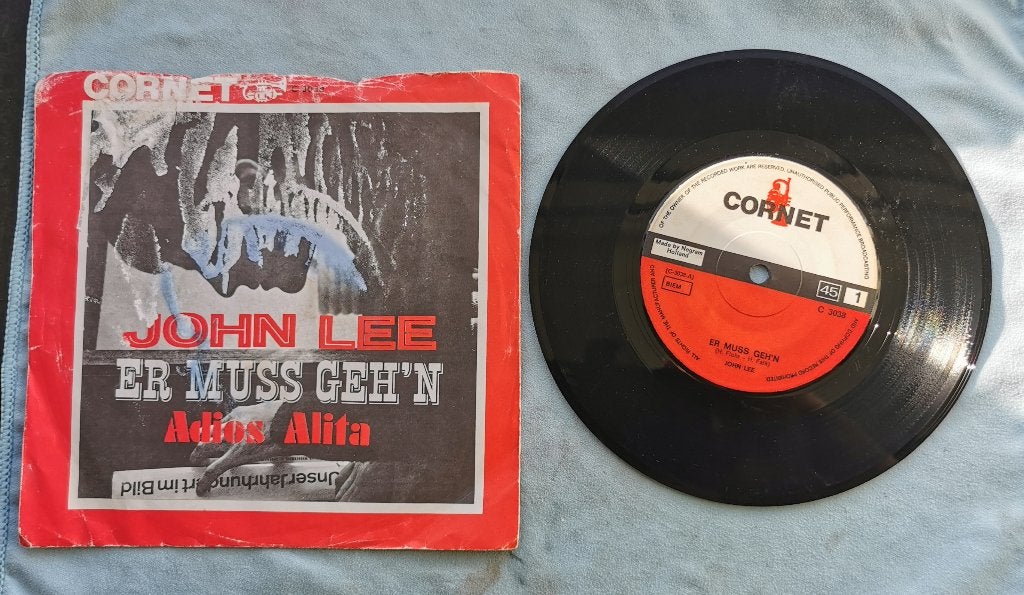Single John Lee - Er muss geh'n, Ophalen of Verzenden, Gebruikt, Pop