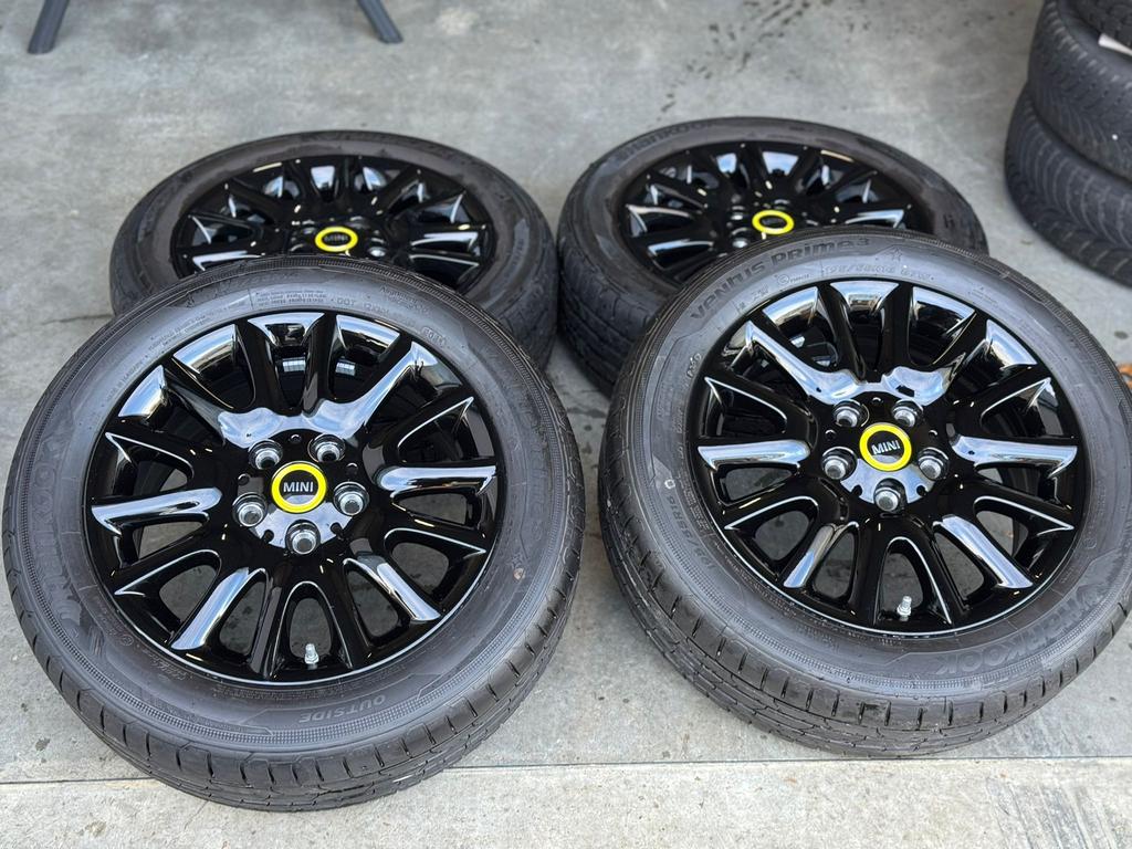 MINI Victory Spoke 16 inch Velgen Gloss Black OEM Schadevrij, Ophalen, Velg(en), 16 inch, Nieuw