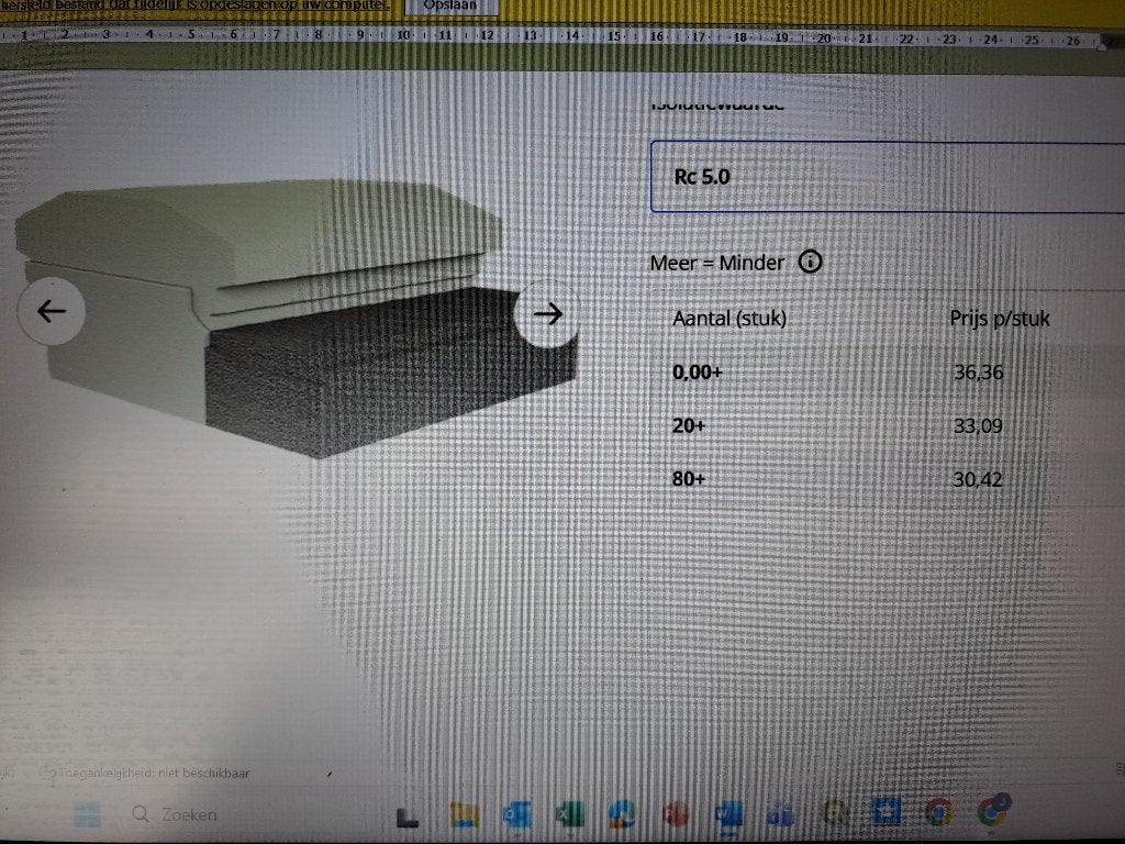bouwmaterialen broodjesvloer, Ophalen, 12 cm of meer, Nieuw, Minder dan 5 m²