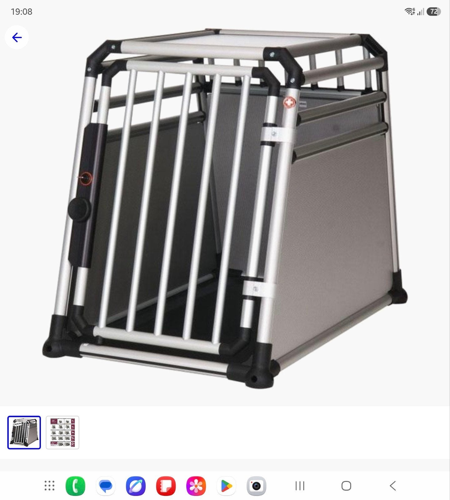 Proline Milan L Bench voor auto, Dieren en Toebehoren, Hondenbenches, Ophalen, Gebruikt
