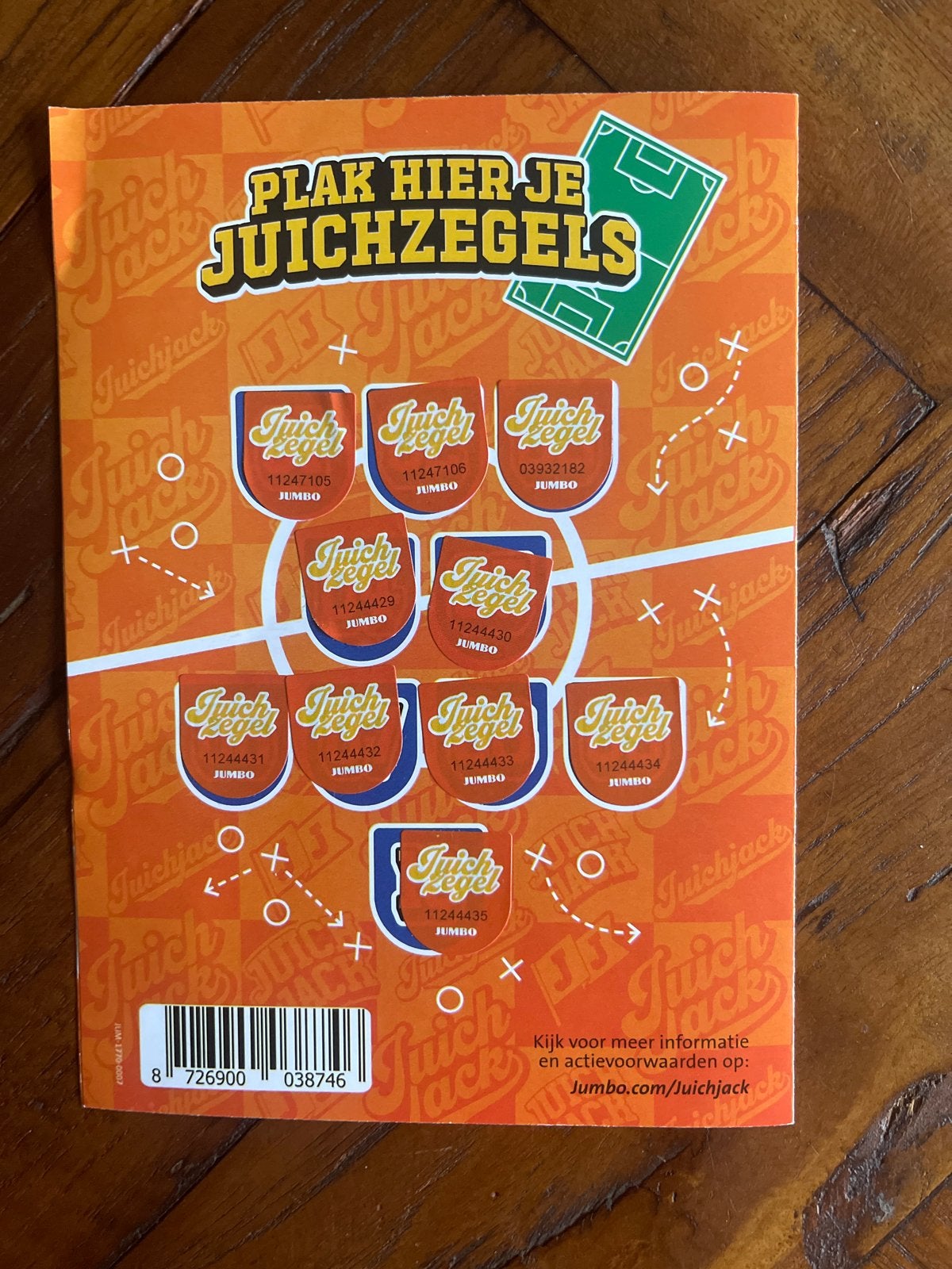 Jumbo Juichjack spaarkaart met zegels, Jumbo, Ophalen of Verzenden