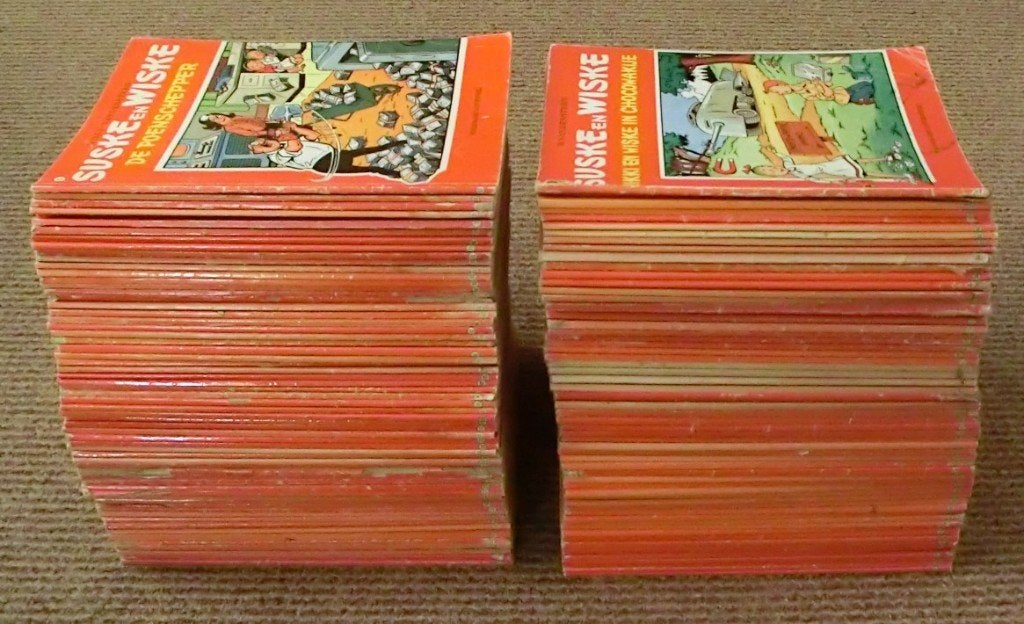 Partij van 186 Suske en Wiske stripboeken, Meerdere stripboeken, Ophalen of Verzenden, Gelezen
