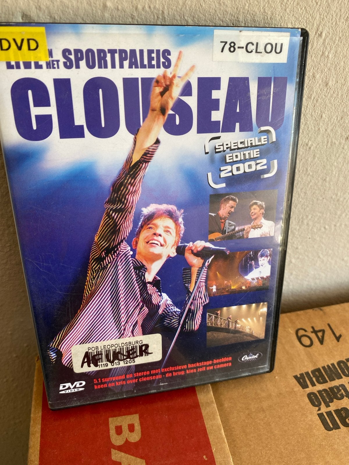 Clouseau - Live in het Sportpaleis (Speciale Editie 2002) DV, Alle leeftijden, Nederlands, Concert, Gebruikt
